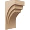 Ekena Millwork 11"W x 11"D x 22"H Wide Rockford Rough Cedar Woodgrain TimberThane Corbel, Primed Tan CORUR11X11X22ROCRCPR - alternate 1